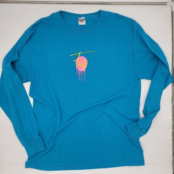 Unisex Facts Tshirt Turquoise Long Sleeve DNOW2020 - Picture 4 of 7